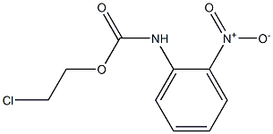 2-chloroethyl N-(2-nitrophenyl)carbamate Struktur