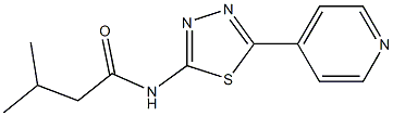 3-methyl-N-(5-pyridin-4-yl-1,3,4-thiadiazol-2-yl)butanamide Struktur