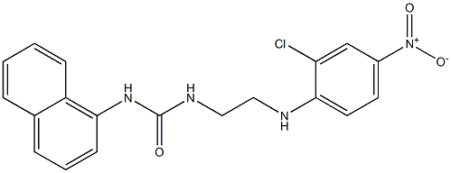 1-[2-(2-chloro-4-nitroanilino)ethyl]-3-naphthalen-1-ylurea Struktur