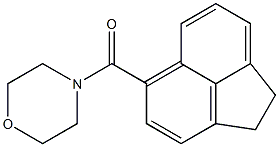 1,2-dihydroacenaphthylen-5-yl(morpholin-4-yl)methanone Struktur