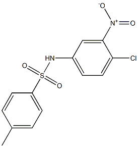 N-(4-chloro-3-nitrophenyl)-4-methylbenzenesulfonamide Struktur