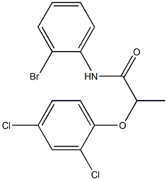 N-(2-bromophenyl)-2-(2,4-dichlorophenoxy)propanamide Struktur