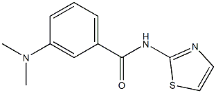 3-(dimethylamino)-N-(1,3-thiazol-2-yl)benzamide Struktur