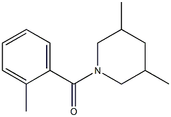 (3,5-dimethylpiperidin-1-yl)-(2-methylphenyl)methanone Struktur