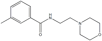 3-methyl-N-(2-morpholin-4-ylethyl)benzamide Struktur