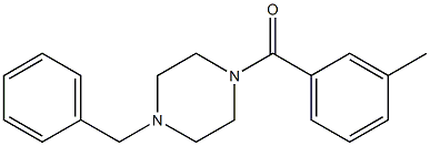 (4-benzylpiperazin-1-yl)-(3-methylphenyl)methanone Struktur