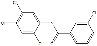 3-chloro-N-(2,4,5-trichlorophenyl)benzamide Struktur