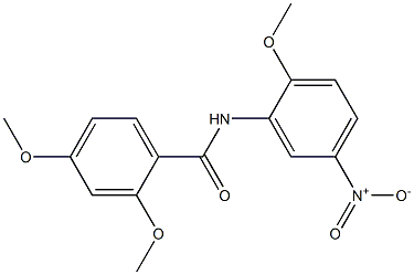 2,4-dimethoxy-N-(2-methoxy-5-nitrophenyl)benzamide Struktur