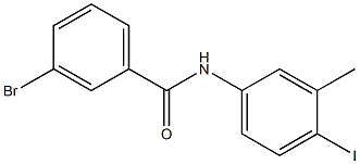 3-bromo-N-(4-iodo-3-methylphenyl)benzamide Struktur