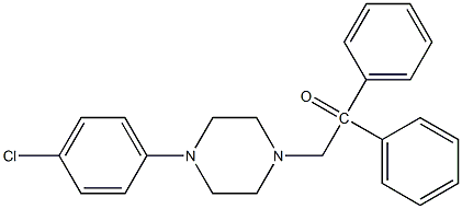 1-[4-(4-chlorophenyl)piperazin-1-yl]-2,2-diphenylethanone Struktur