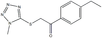 1-(4-ethylphenyl)-2-(1-methyltetrazol-5-yl)sulfanylethanone Struktur