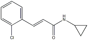 (E)-3-(2-chlorophenyl)-N-cyclopropylprop-2-enamide Struktur