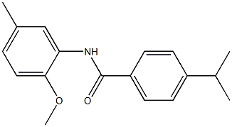 N-(2-methoxy-5-methylphenyl)-4-propan-2-ylbenzamide Struktur