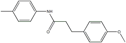 3-(4-methoxyphenyl)-N-(4-methylphenyl)propanamide Struktur