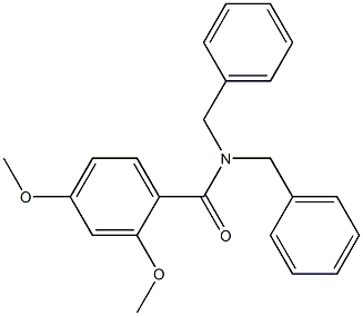 N,N-dibenzyl-2,4-dimethoxybenzamide Struktur