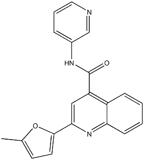 2-(5-methylfuran-2-yl)-N-pyridin-3-ylquinoline-4-carboxamide Struktur