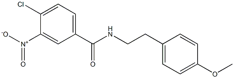 4-chloro-N-[2-(4-methoxyphenyl)ethyl]-3-nitrobenzamide Struktur