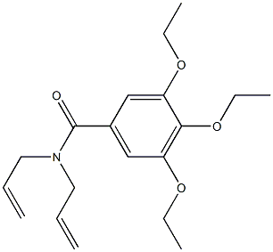 3,4,5-triethoxy-N,N-bis(prop-2-enyl)benzamide Struktur