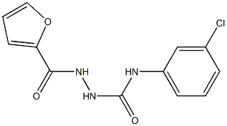 1-(3-chlorophenyl)-3-(furan-2-carbonylamino)urea Struktur