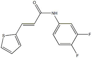 (E)-N-(3,4-difluorophenyl)-3-thiophen-2-ylprop-2-enamide Struktur