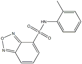 N-(2-methylphenyl)-2,1,3-benzoxadiazole-4-sulfonamide Struktur