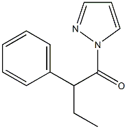 2-phenyl-1-pyrazol-1-ylbutan-1-one Struktur