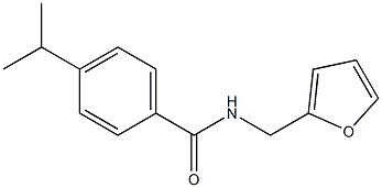 N-(furan-2-ylmethyl)-4-propan-2-ylbenzamide Struktur