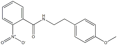 N-[2-(4-methoxyphenyl)ethyl]-2-nitrobenzamide Struktur