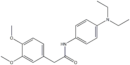 N-[4-(diethylamino)phenyl]-2-(3,4-dimethoxyphenyl)acetamide Struktur