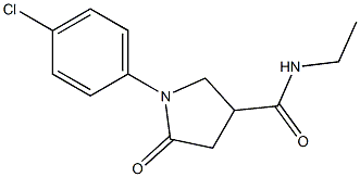 1-(4-chlorophenyl)-N-ethyl-5-oxopyrrolidine-3-carboxamide Struktur