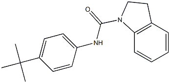 N-(4-tert-butylphenyl)-2,3-dihydroindole-1-carboxamide Struktur