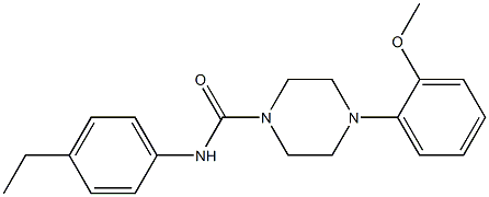 N-(4-ethylphenyl)-4-(2-methoxyphenyl)piperazine-1-carboxamide Struktur