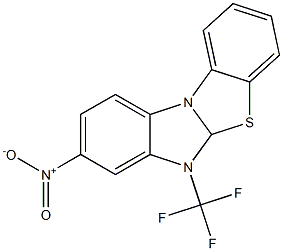 4-nitro-2-(trifluoromethyl)benzimidazolo[2,1-b][1,3]benzothiazole Struktur