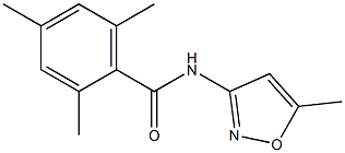 2,4,6-trimethyl-N-(5-methyl-1,2-oxazol-3-yl)benzamide Struktur