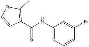 N-(3-bromophenyl)-2-methylfuran-3-carboxamide Struktur