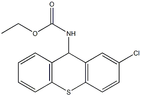 ethyl N-(2-chloro-9H-thioxanthen-9-yl)carbamate Struktur