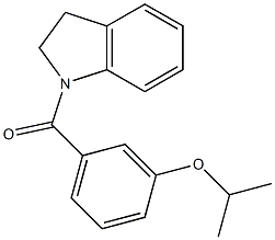 2,3-dihydroindol-1-yl-(3-propan-2-yloxyphenyl)methanone Struktur