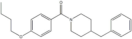 (4-benzylpiperidin-1-yl)-(4-butoxyphenyl)methanone Struktur