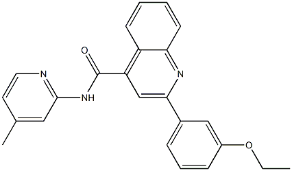 2-(3-ethoxyphenyl)-N-(4-methylpyridin-2-yl)quinoline-4-carboxamide Struktur