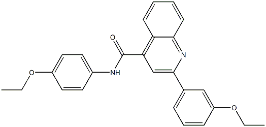 2-(3-ethoxyphenyl)-N-(4-ethoxyphenyl)quinoline-4-carboxamide Struktur