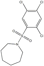 1-(2,4,5-trichlorophenyl)sulfonylazepane Struktur