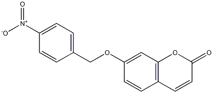 7-[(4-nitrophenyl)methoxy]chromen-2-one Struktur