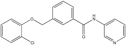 3-[(2-chlorophenoxy)methyl]-N-pyridin-3-ylbenzamide Struktur