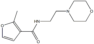 2-methyl-N-(2-morpholin-4-ylethyl)furan-3-carboxamide Struktur