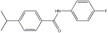 N-(4-fluorophenyl)-4-propan-2-ylbenzamide Struktur