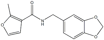 N-(1,3-benzodioxol-5-ylmethyl)-2-methylfuran-3-carboxamide Struktur