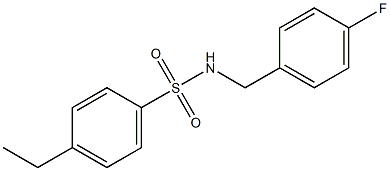 4-ethyl-N-[(4-fluorophenyl)methyl]benzenesulfonamide Struktur