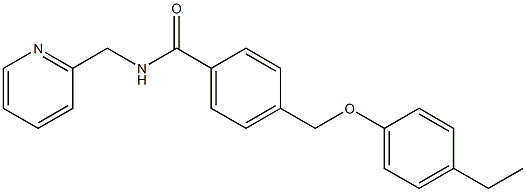 4-[(4-ethylphenoxy)methyl]-N-(pyridin-2-ylmethyl)benzamide Struktur