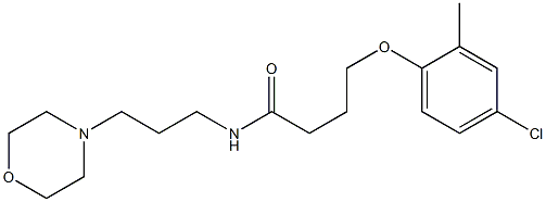 4-(4-chloro-2-methylphenoxy)-N-(3-morpholin-4-ylpropyl)butanamide Struktur