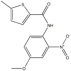 N-(4-methoxy-2-nitrophenyl)-5-methylthiophene-2-carboxamide Struktur